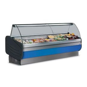 Tecnodom - Rectangular Meat Display Chiller - Blue Color - 200 L - MR09200VVD