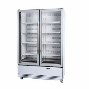 Skope - 2 Door Glass Display Chiller - Black - BME1200N-A