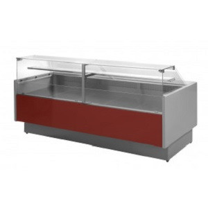Tecnodom - Rectangular Meat Display Chiller - Red Color - 200 L - MR09200VVD-RED