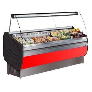 Tecnodom - Meat Display Chiller - Red Color - 200 L - Salina 80/200