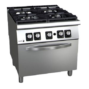Fagor - Cooking Range - 4 Burners With Oven GN-2/1 - C-G941