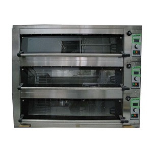 Europa - Electric 3 Deck Baking Oven 4 Trays Of 600 X 400 Mm in Each Deck – (Total: 12 Trays) - E 4324 Pa + E43M2 + E43S54
