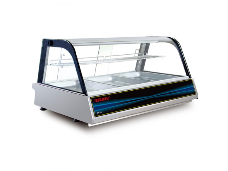 Berjaya - Stainless Steel Tabletop Display Warmer 3 GN Size - DW311
